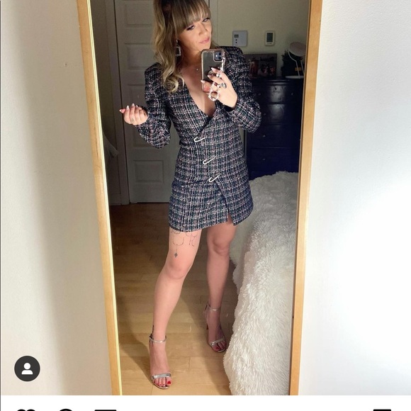 Flash sale🔥🔥Zara tweed blazer dress bloggers fav - Picture 15 of 16